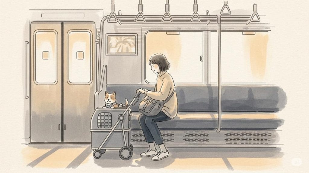 ペットカートで電車移動！選び方とマナー