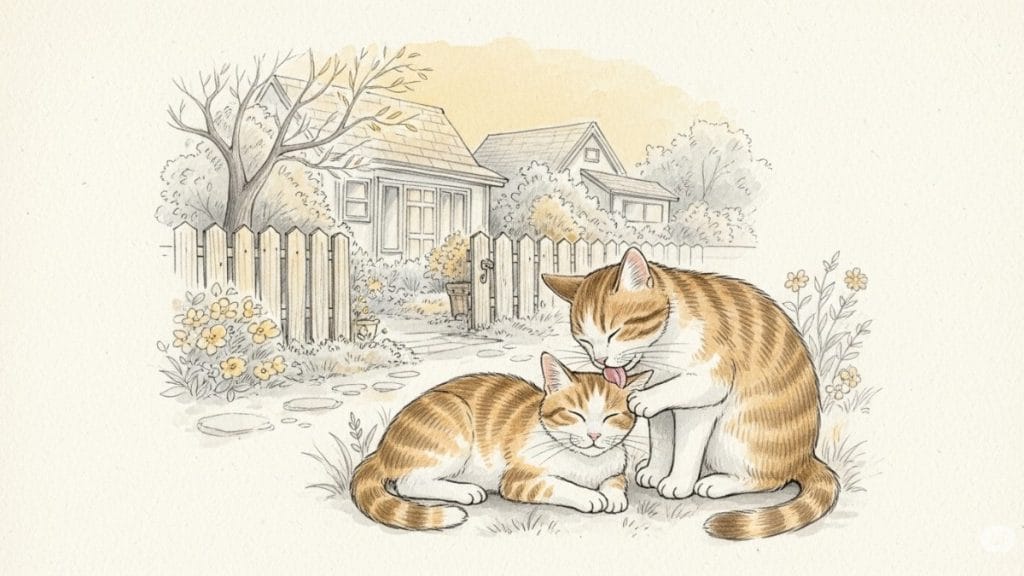 猫同士が仲が良いサインは仲良しの証