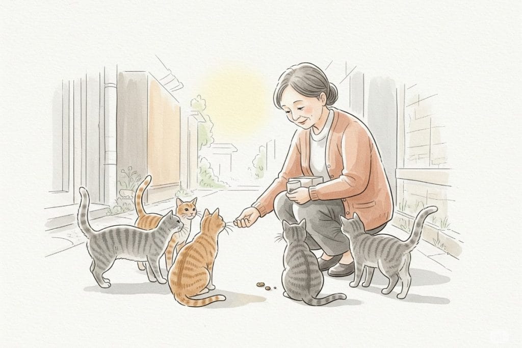 野良猫に餌をやる人の心理とは？愛情と迷惑行為の境界線を考える