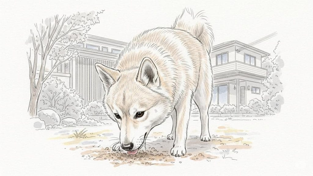 老犬が土を食べる場合の注意点