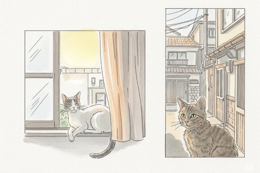 飼い猫と野良猫どちらが幸せ？寿命や関係性の違いから考える