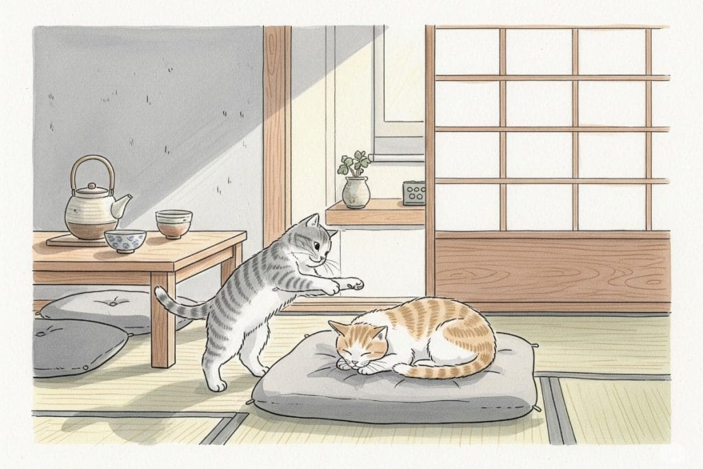 猫同士の追いかけっこの意味は？遊びと喧嘩の見分け方を解説