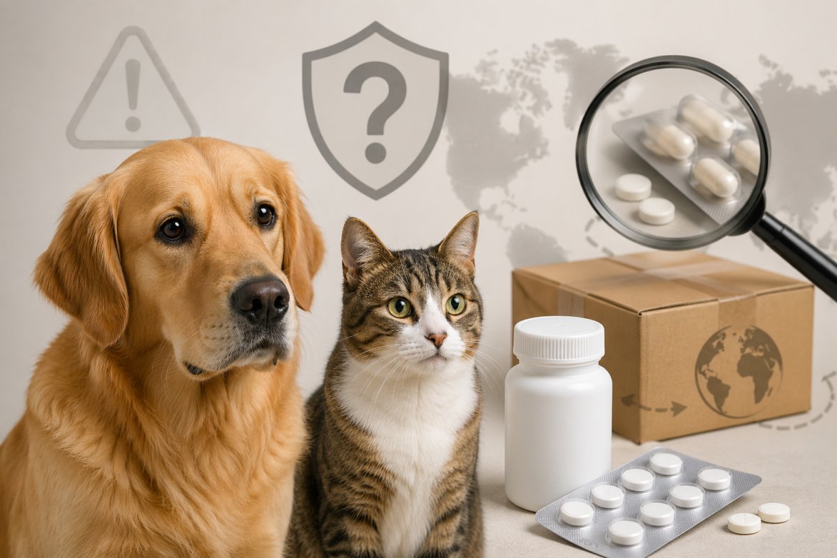 わんにゃん薬局が怪しいと不安視されるペット薬と配送リスクのイメージ