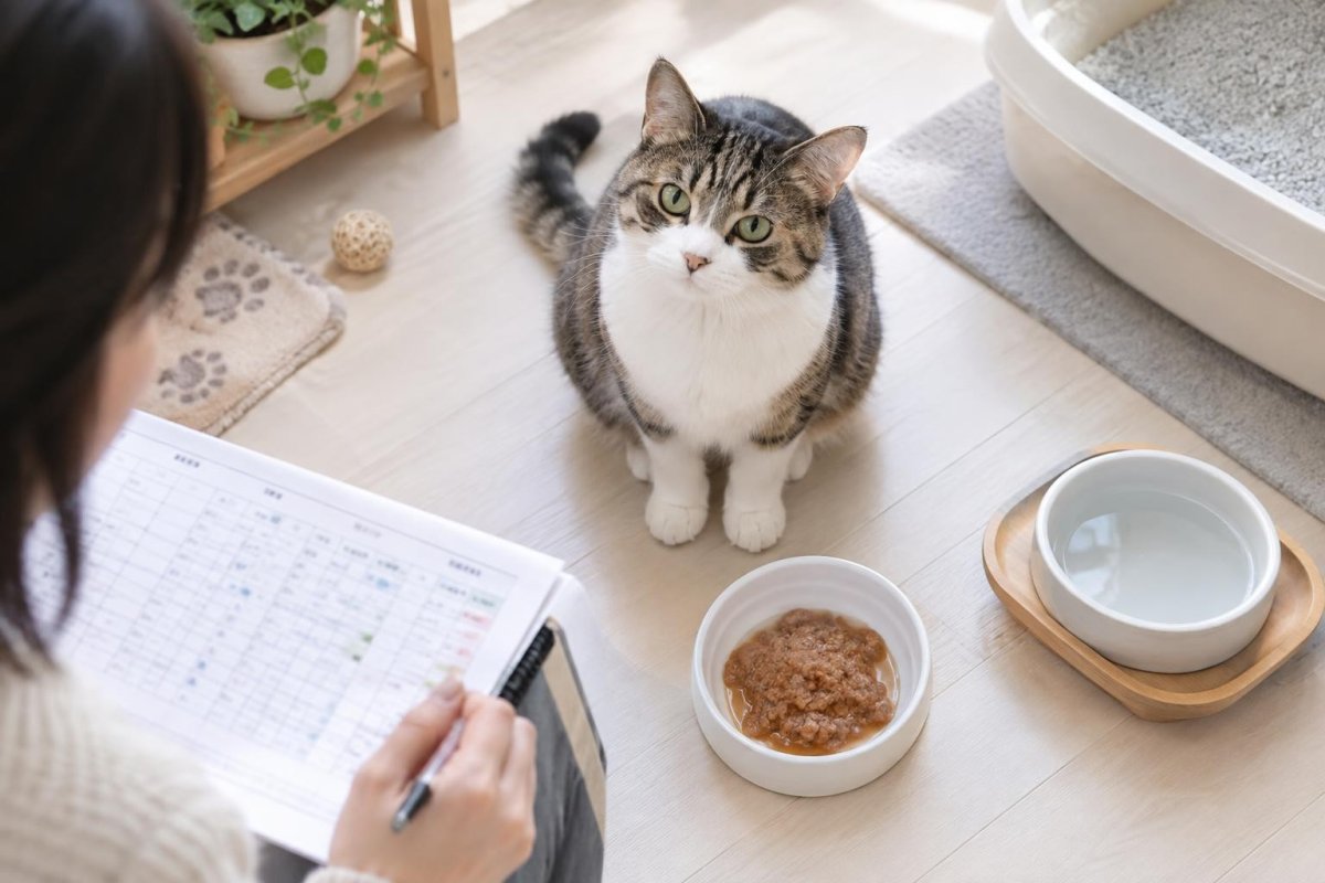猫の便秘とキャットフード｜選び方・水分対策・受診の目安