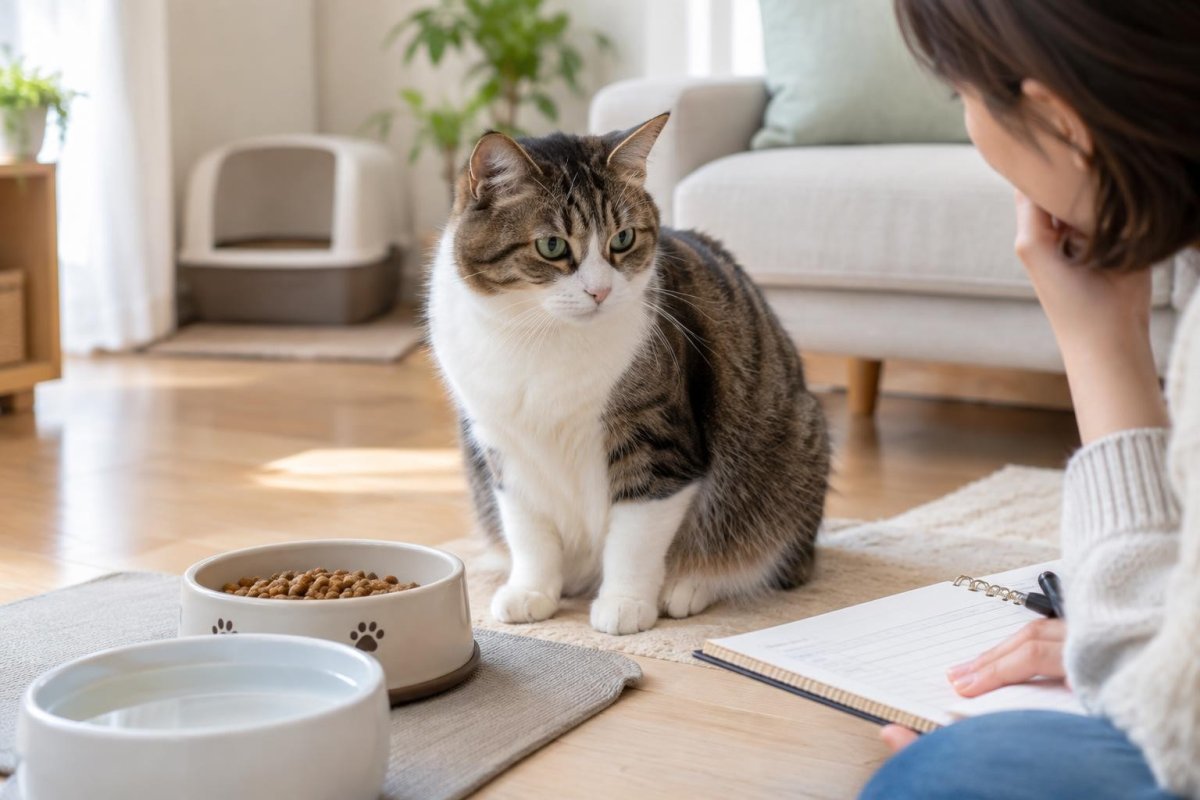 キャットフードで猫が下痢する原因は？食事の見直しと受診の目安