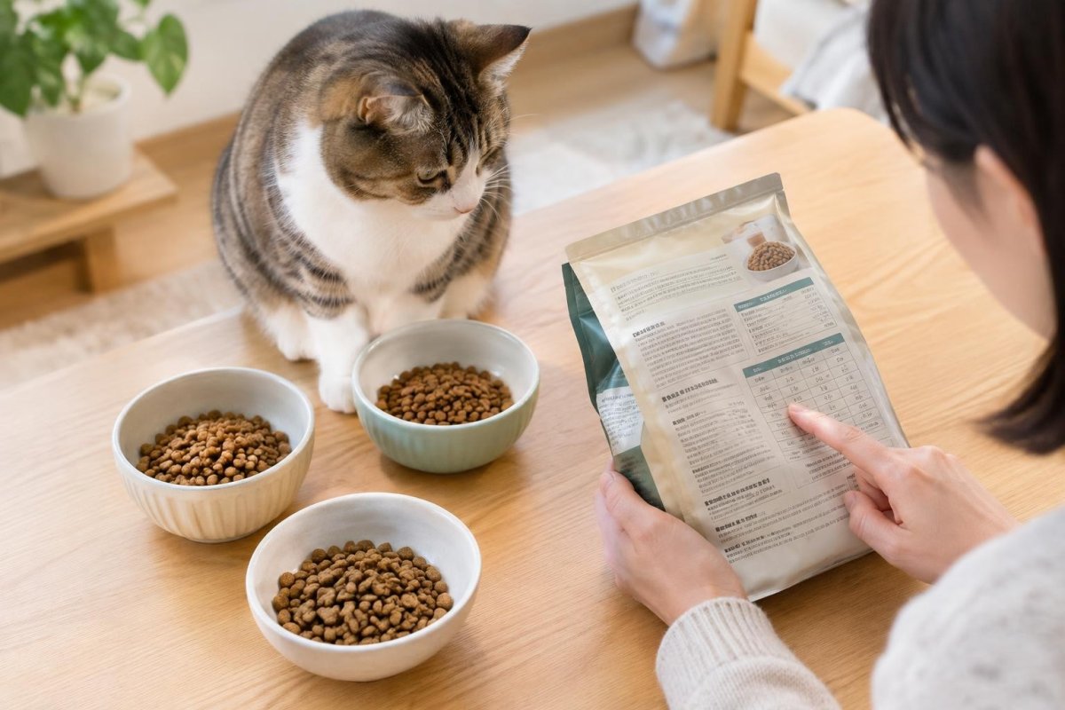 キャットフード1日の量は何グラム？年齢・体重別の目安と量り方