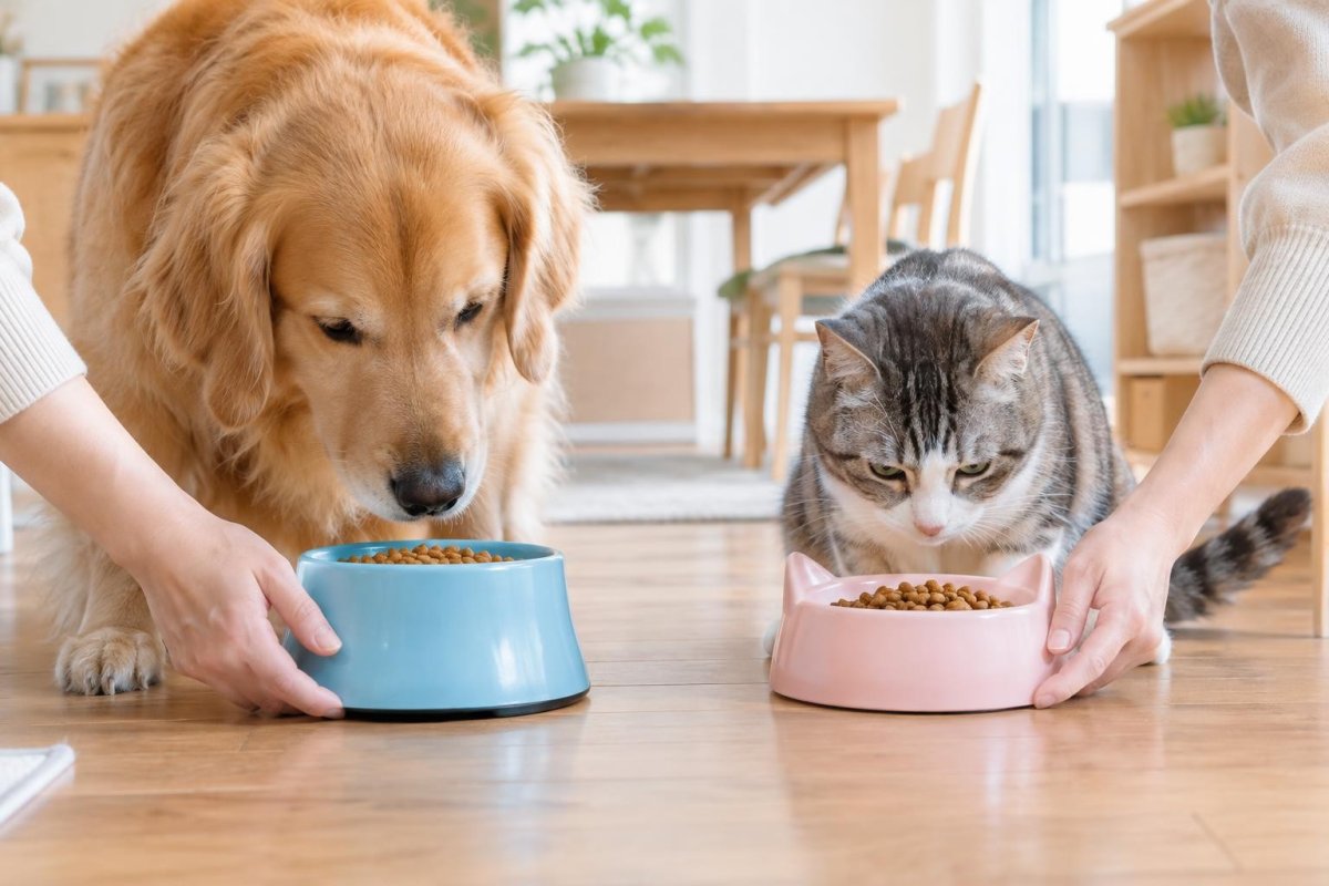 ドッグフードとキャットフードの違い｜猫が犬用を食べても大丈夫？