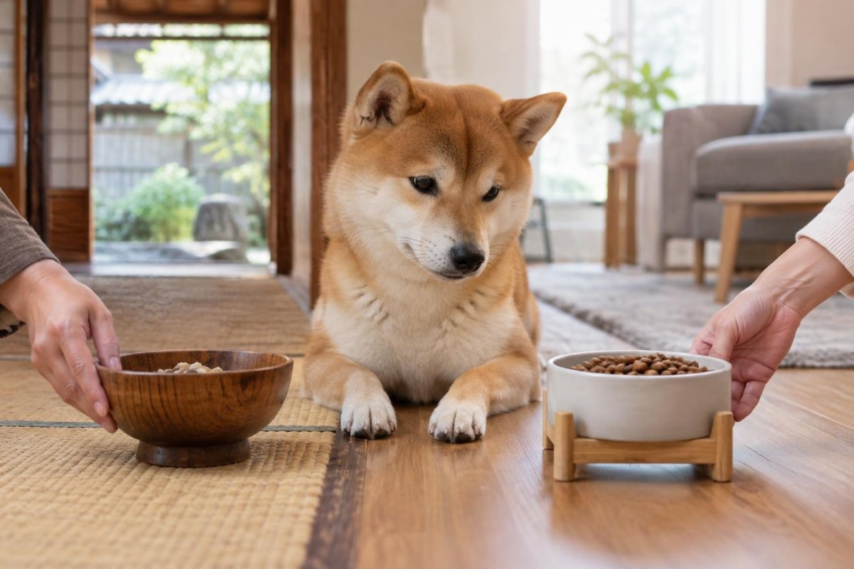 昔の犬は何を食べていた？日本の犬の食べ物とドッグフード普及までの変化