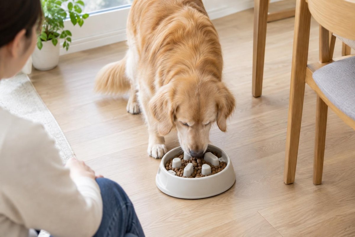 犬がドッグフードを丸呑みするのは大丈夫？原因と安全な対策を解説