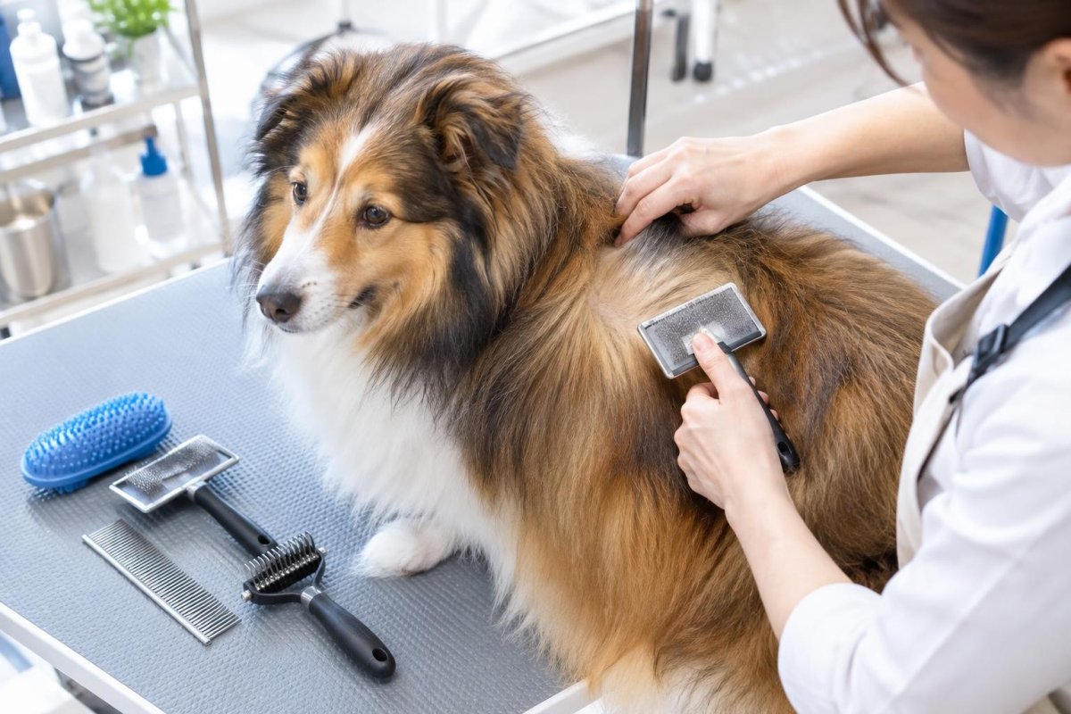 犬のトリミングで行うブラッシングとは？抜け毛・レーキング・ブラシ選びを解説