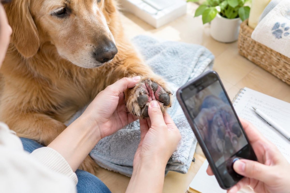 犬の肉球が赤いのはトリミングが原因？考えられる刺激と受診の目安