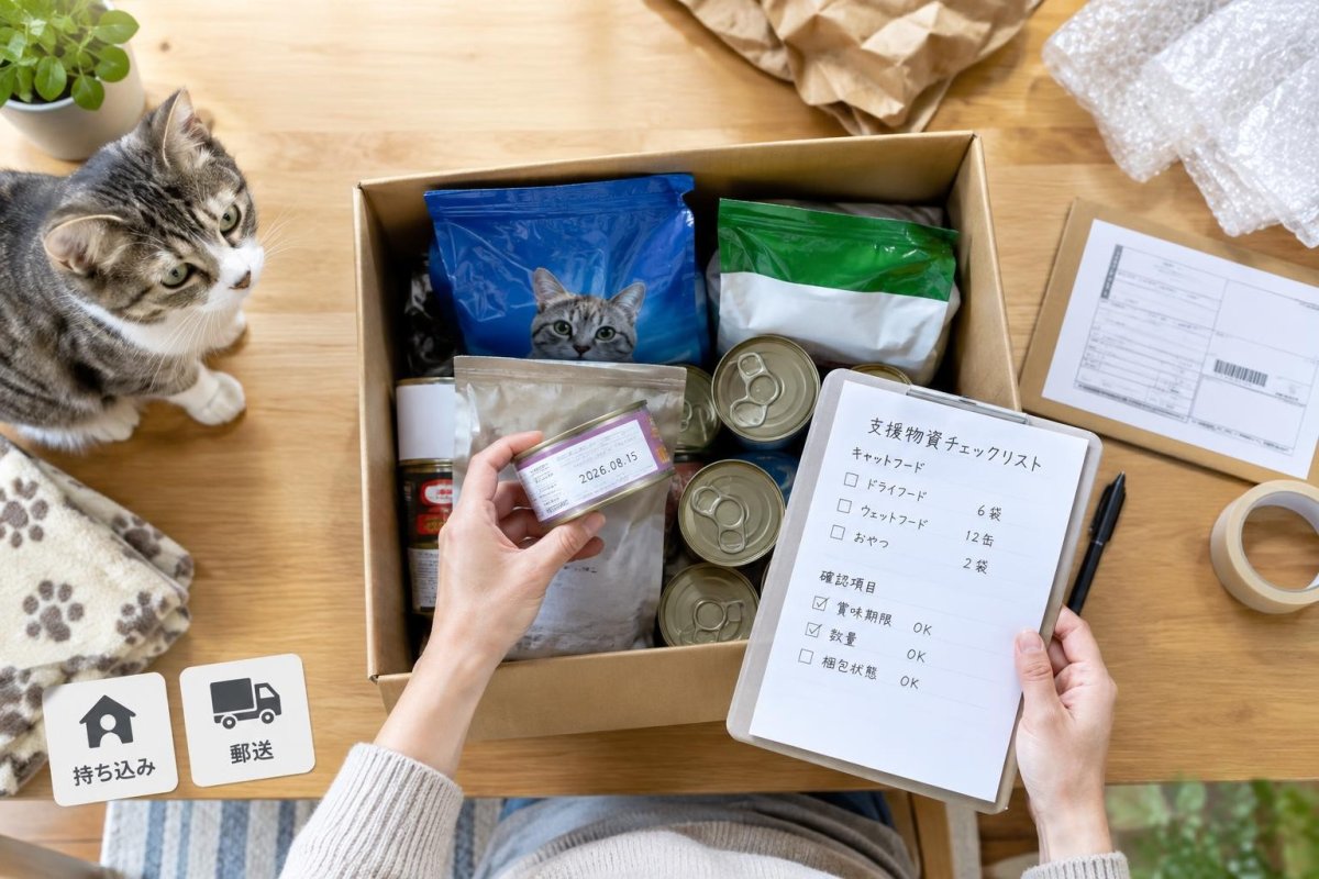 余ったキャットフードを寄付する方法｜持ち込み・郵送・開封済みの確認ポイント