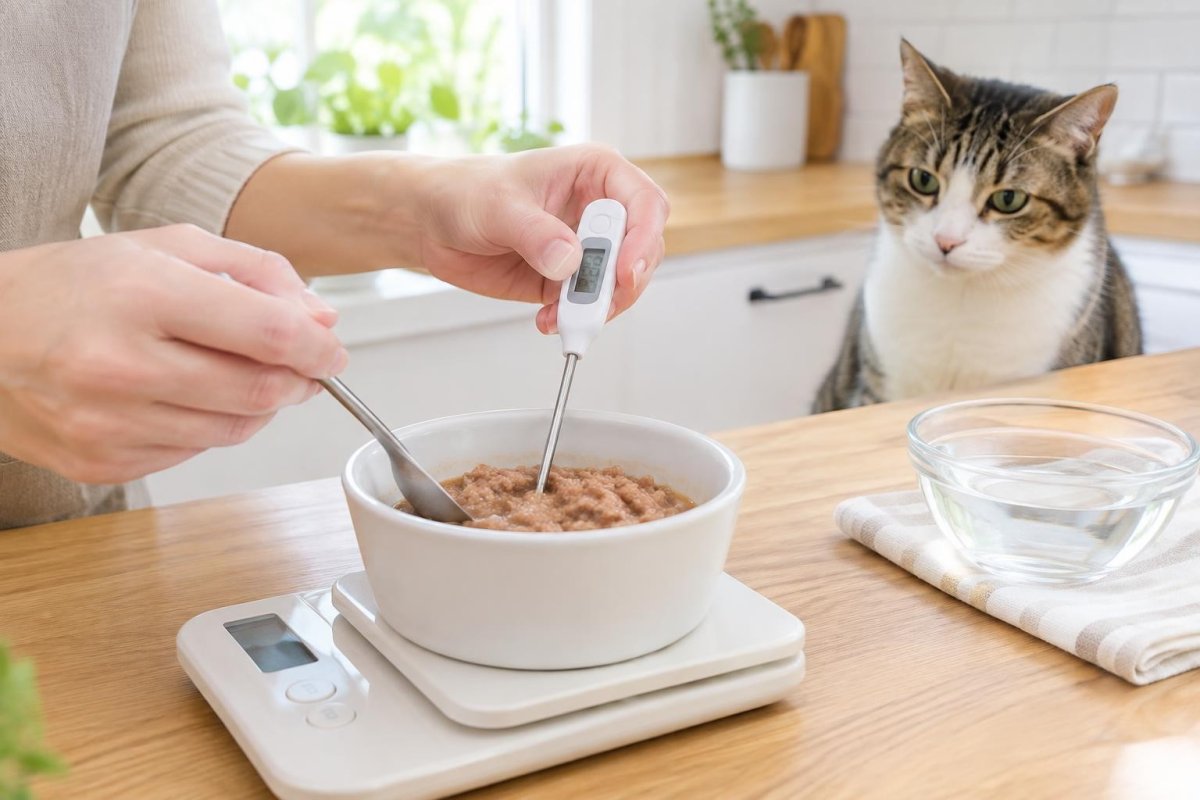 キャットフードのふやかし方｜ぬるま湯の温度・時間と安全な与え方