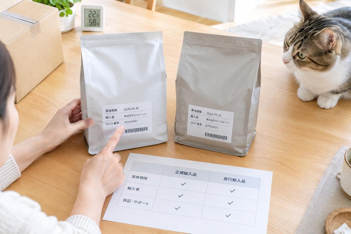 並行輸入のキャットフードは大丈夫？正規輸入品との違いと注意点