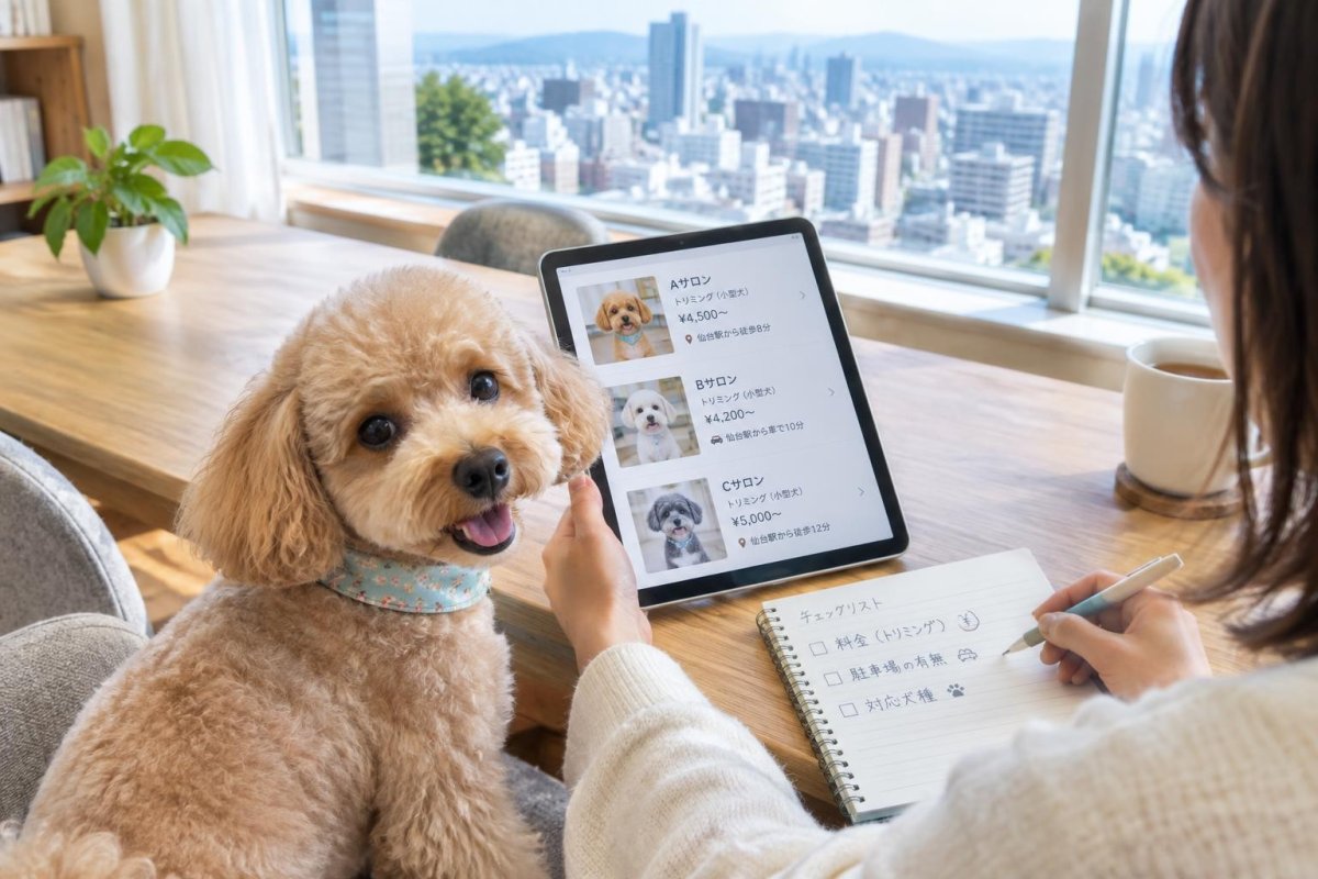 仙台で犬のトリミングを探す方法｜料金・サービス・サロン選びのポイント