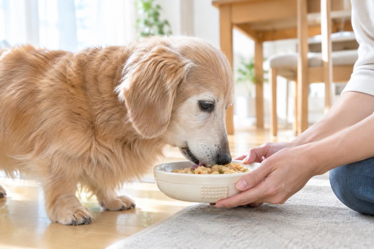 歯がない犬のドッグフード選び｜食べやすい形状と与え方を解説