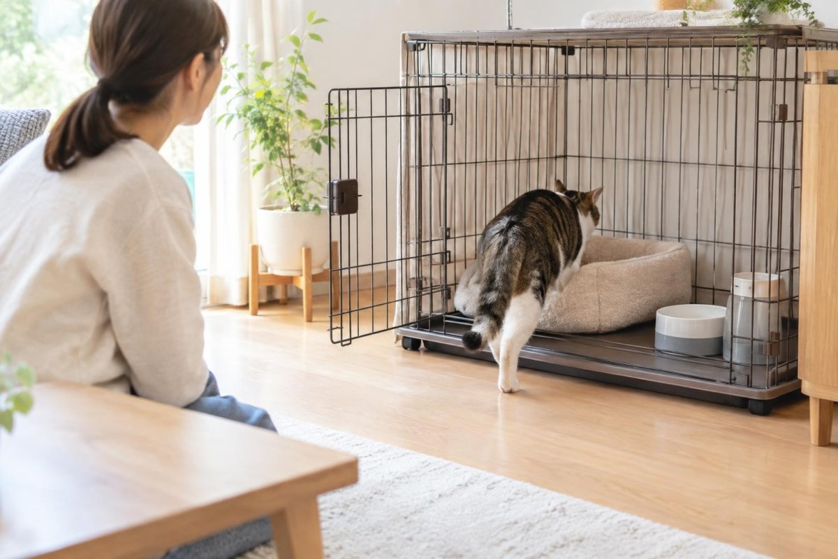 猫をケージに入れるしつけ方｜嫌がらないハウストレーニングのコツ