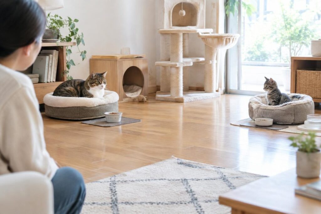 猫同士はしつけできる？喧嘩・先住猫とのトラブルを減らす方法