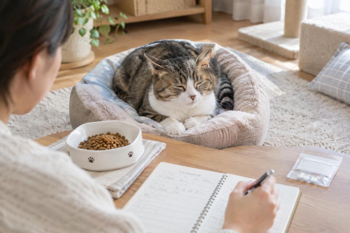 猫のてんかんと食べ物|食事で気をつけたいことと発作時の注意点