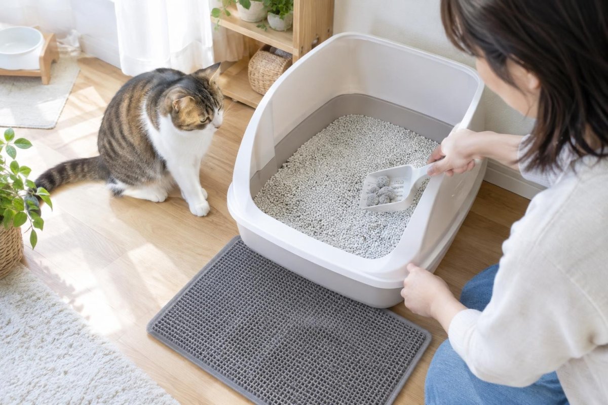 猫のトイレの飼い方基本｜数・置き場所・猫砂・掃除のポイント