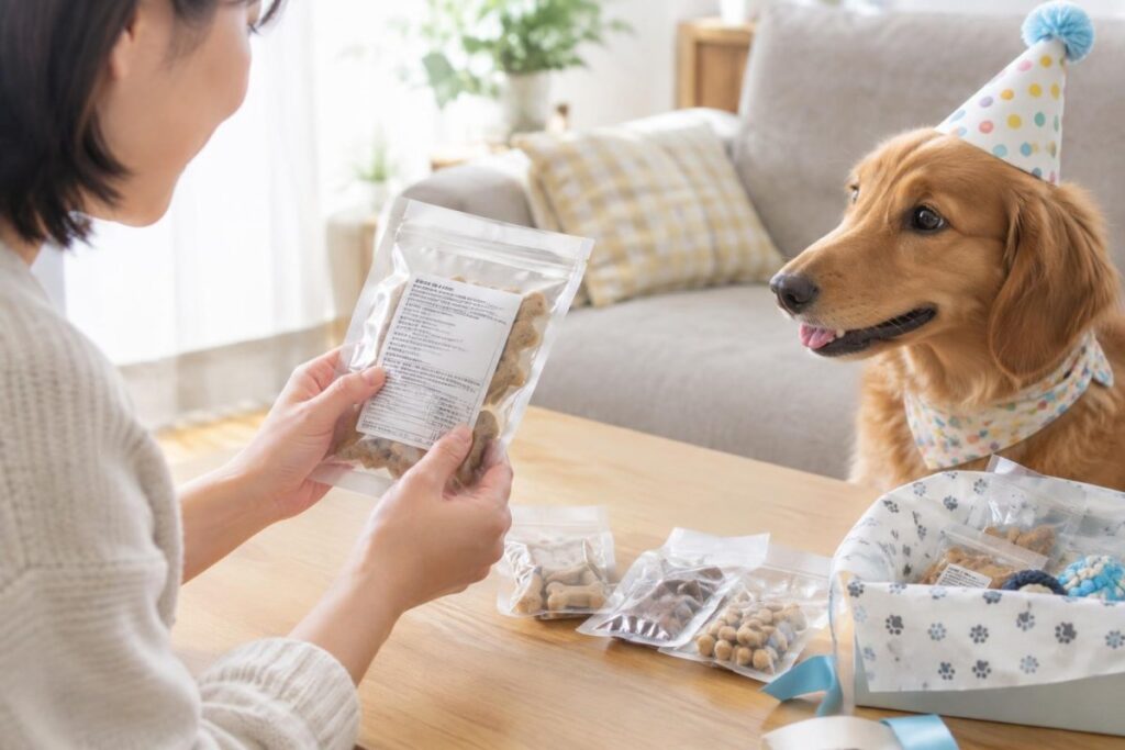 犬への食べ物プレゼントの選び方｜誕生日に贈るおやつ・ごはんの注意点