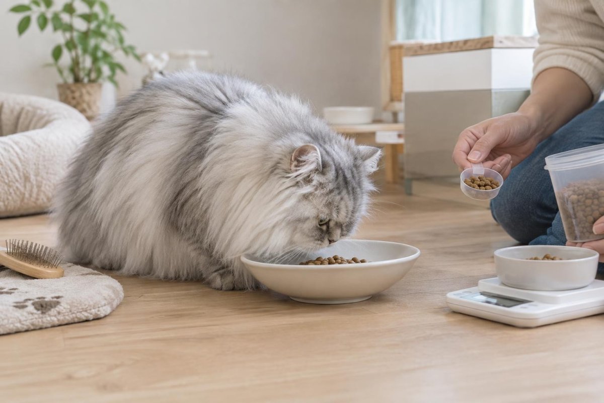ペルシャ猫の食べ物はどう選ぶ？毛球・体重・食べやすさを考えた食事のポイント