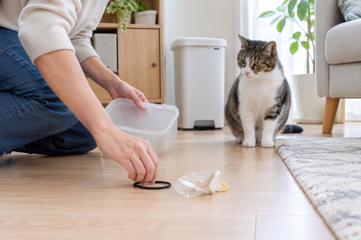 猫の拾い食いを防ぐしつけ方｜食べてしまう原因と誤食対策